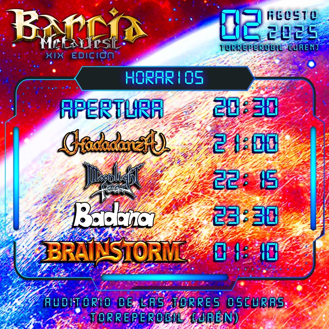 Los horarios de actuaciónes