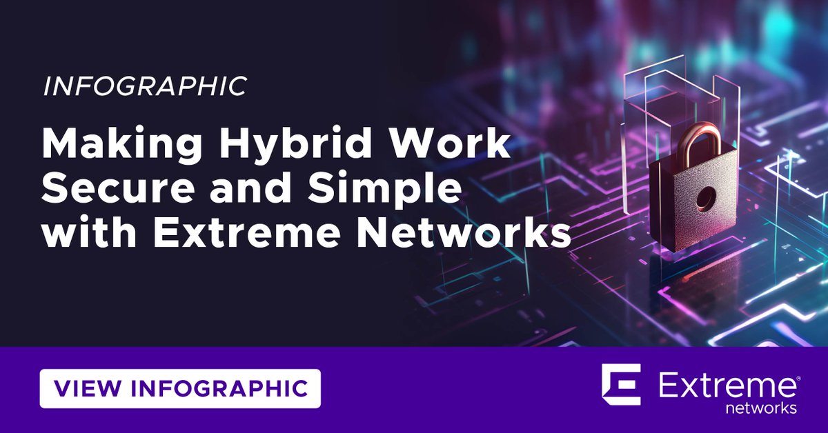 #AI-native cloud networking solutions are the key to maintaining security and efficiency in hybrid work environments. Extreme’s smart solutions enable organizations to centralize control of their wired, wireless, and cloud networks.

Learn more: extremenetworks.com/resources/info…