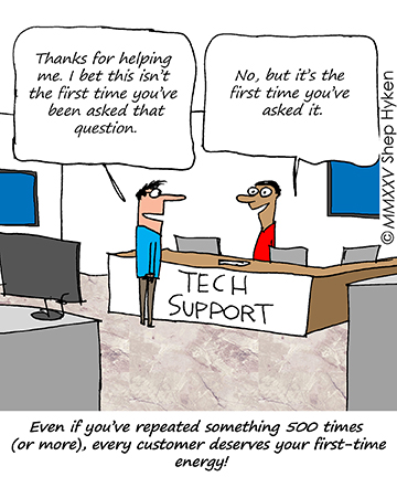 Hyken's tweet image. Every customer deserves your first-time energy.
hyken.com/customer-servi… #customerservice #customerexperience #CX