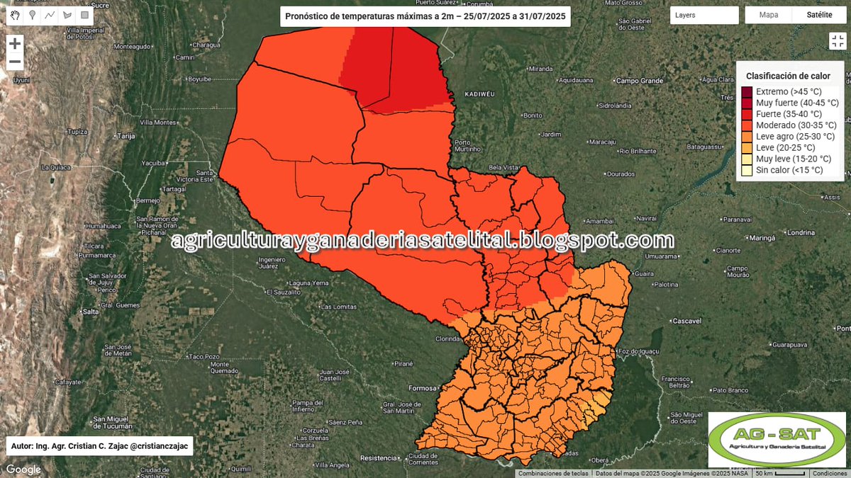 En esta oportunidad les hago llegar el pronostico de temperatura para Paraguay de mi amigo Cristian Zajac,
<a href="/cristianczajac/">Cristian C.Z</a> . Se bien el calorcito!