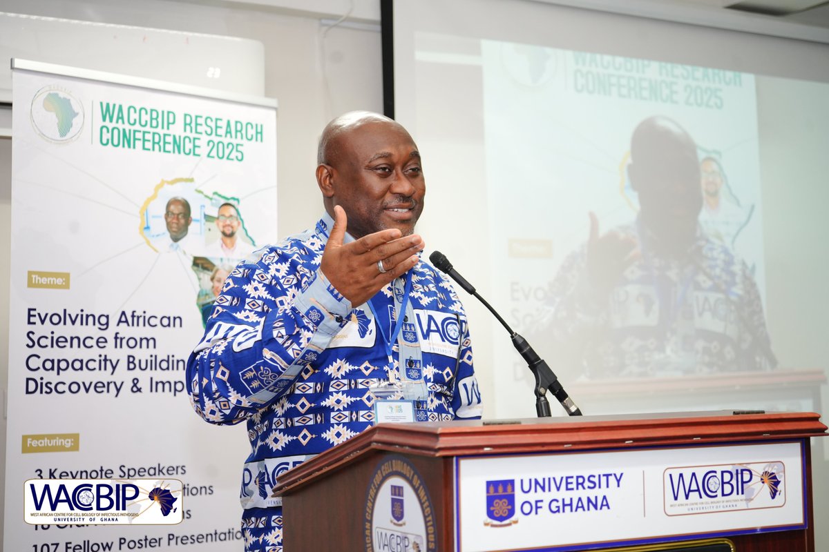 WACCBIP_UG's tweet image. #WRC2025 done and dusted!
Prof. Gordon Awandare wrapped up #WRC2025 with a big thank you to everyone who made the conference possible — from the speakers and participants to the partners to sponsors and the WACCBIP machine.
He welcomed feedback to help make the next edition even…