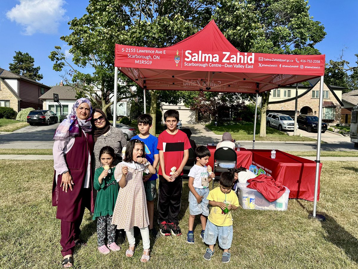 Salma Zahid (@salmazahid15) on Twitter photo MPP <a href="/ShamjiAdil/">Dr. Adil Shamji 🇨🇦</a> and I had the most fun serving some ice cream at the Ranchdale Park yesterday. You can catch us tonight at Graydon Hall Park, from 5PM to 7PM or while supplies last. See you there!
🍦 Friday, 25 July 2025, Graydon Hall Park, 215 Graydon Hall Dr, North York MPP <a href="/ShamjiAdil/">Dr. Adil Shamji 🇨🇦</a> and I had the most fun serving some ice cream at the Ranchdale Park yesterday. You can catch us tonight at Graydon Hall Park, from 5PM to 7PM or while supplies last. See you there!
🍦 Friday, 25 July 2025, Graydon Hall Park, 215 Graydon Hall Dr, North York