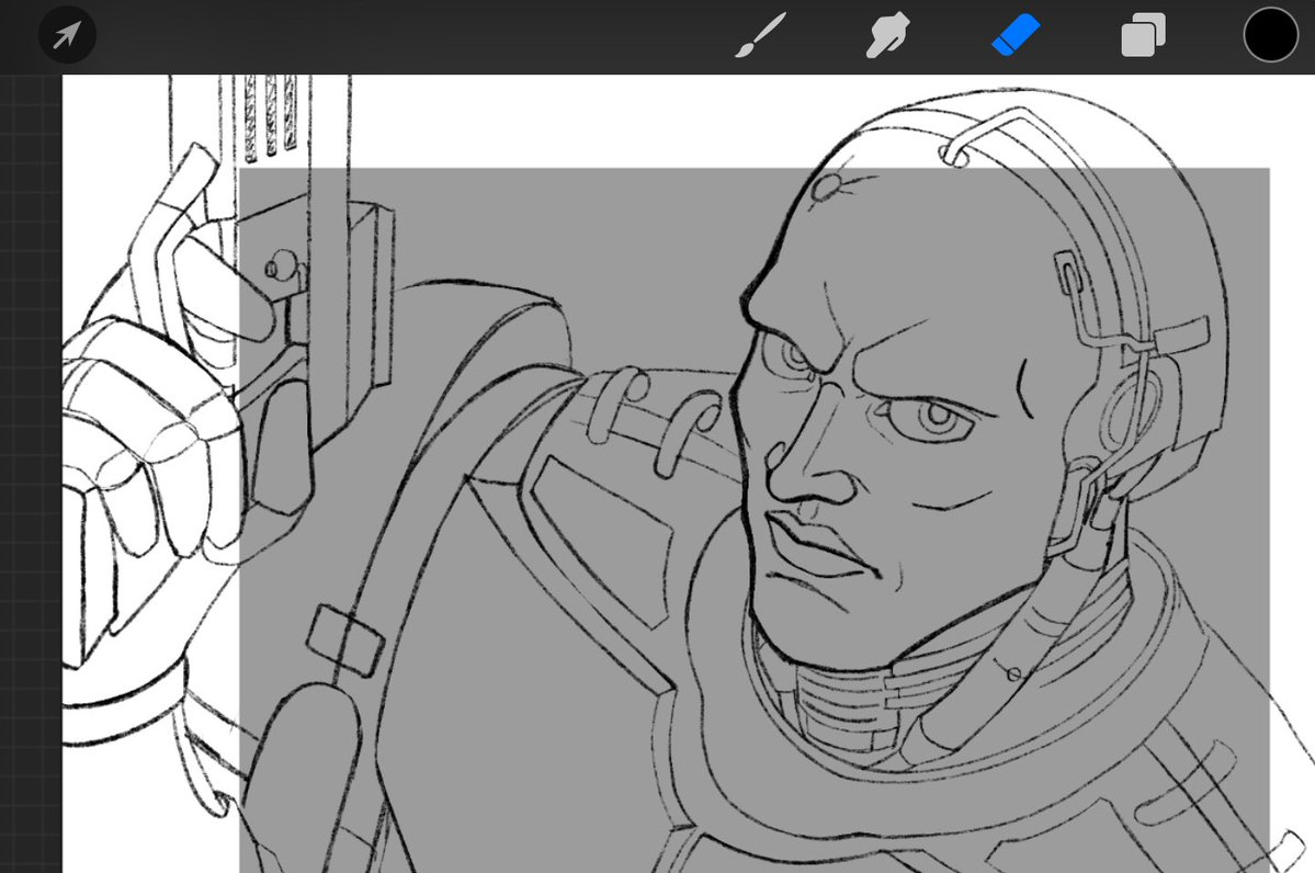 Crimson_Godot's tweet image. Bald Robocop is handsome send tweet lol I’m cooking WIP