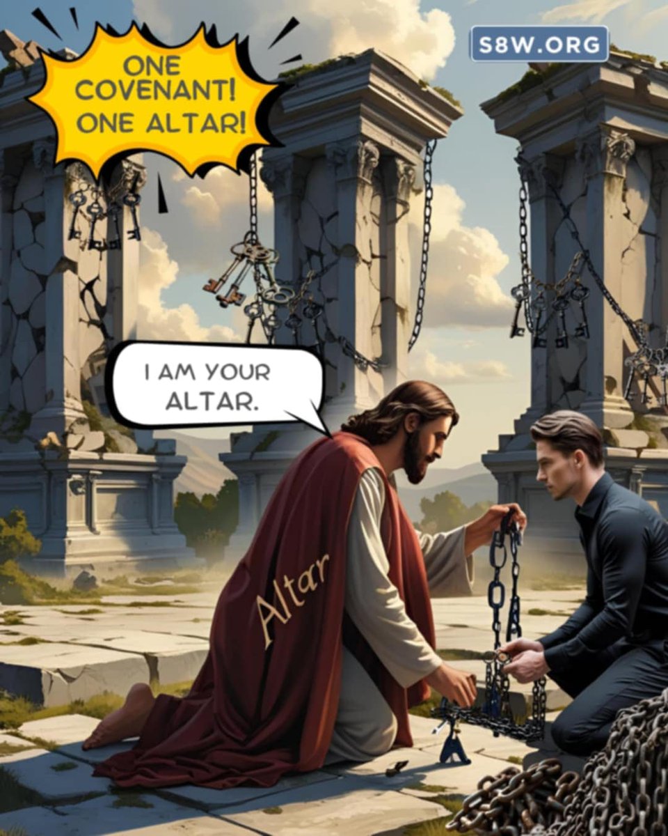 ApostleBert's tweet image. 𝐎𝐧𝐞 𝐂𝐨𝐯𝐞𝐧𝐚𝐧𝐭—𝐎𝐧𝐞 𝐀𝐥𝐭𝐚𝐫: 𝐖𝐡𝐲 𝐉𝐞𝐬𝐮𝐬 𝐃𝐨𝐞𝐬 𝐍𝐨𝐭 𝐒𝐡𝐚𝐫𝐞 𝐇𝐢𝐬 𝐀𝐥𝐭𝐚𝐫 𝐰𝐢𝐭𝐡 𝐈𝐝𝐨𝐥𝐬
In this Second 8th Week of Righteousness, God is teaching the church again why His one altar (Jesus) stands out among so many false altars that are built…