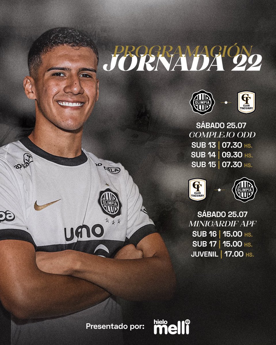 FormativasO's tweet image. 💪🏻 Estamos de vuelta.
📆 Calendario de encuentros para medir a Tacuary por el Torneo Anual 2025.
¡Vamos, Decano! ⚔️
#SoyDelOlimpia ⚪️⚫️⚪️