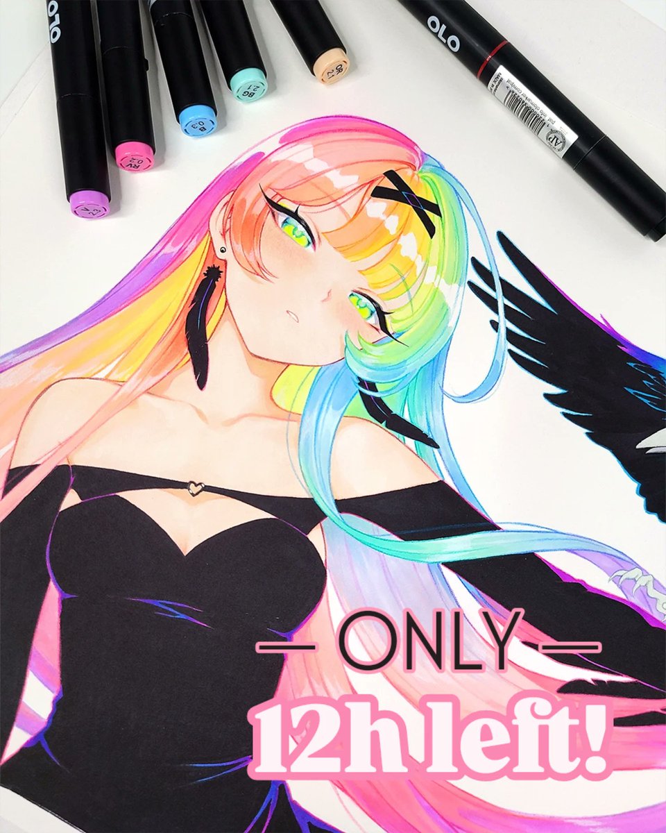 THERE IS ONLY 12H LEFT to get my exclusive 32-color marker set in collaboration with @olomarker at a special lower price with tons of extras! 💖 

Check ✨ Ladowska.com ✨ for more pictures and information!