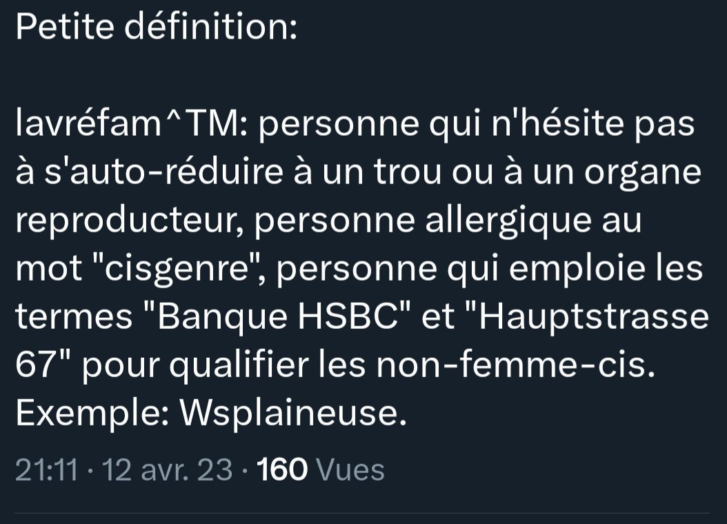 WSplaining's tweet image. M'auto-réduire à un trou...
🤢
L'objectif c'est juste de systématiquement m'attribuer l'absolu contraire de ce que je dis en fait
