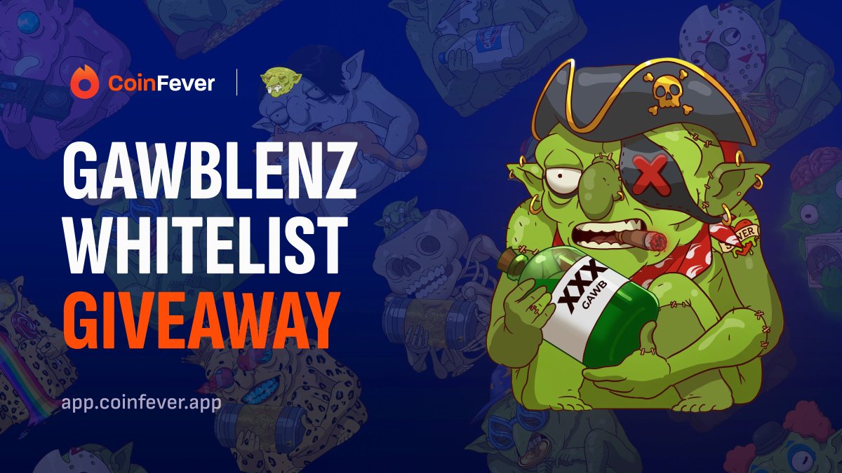 0xCoinFever's tweet image. 🚨 COINFEVER x GAWBLENZ 🚨
All FEVER MANIAC holders are WL for GAWBLENZ
+ giving away WL to 15 non-holders
To enter:
▶️Follow @0xCoinFever & @gawblenz
▶️Like + RT
▶️Tag 2 friends and drop your SUI wallet