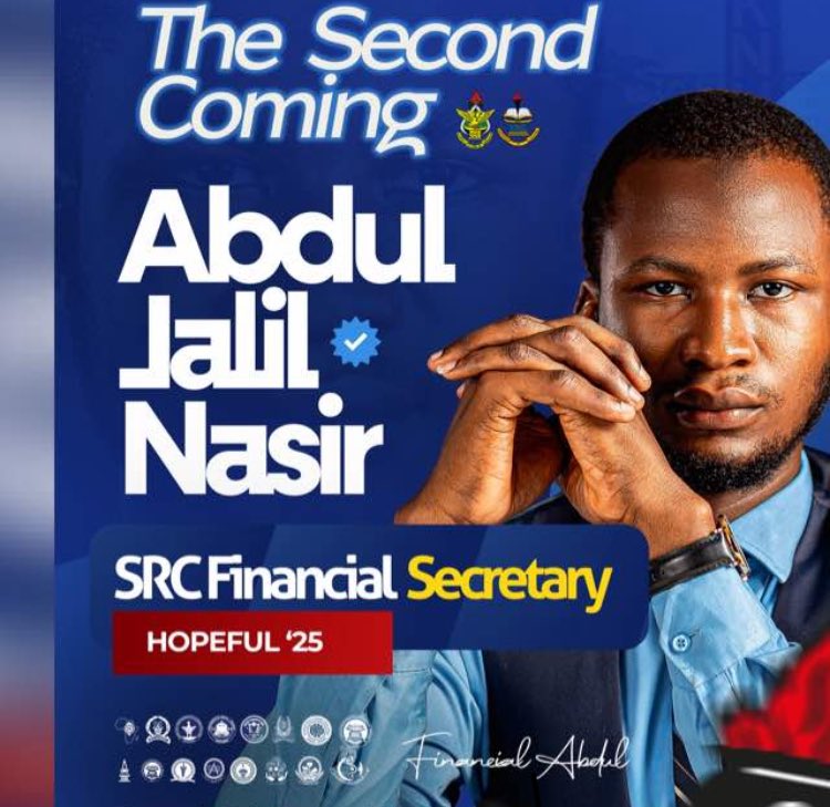Thug_Muslim99's tweet image. ABDUL JALIL NASIR AS YOUR NEXT SRC FINANCIAL SECRETARY 
#3