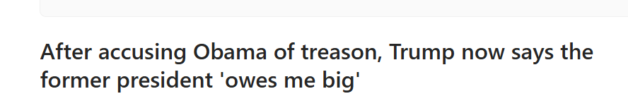 getthrutheday's tweet image. a reporter asked trump isn't Obama covered under the SCOTUS immunity he said those around him aren't and HE OWES ME BIG.
I hope he remembers "those around him" aren't when dems hold the power.
