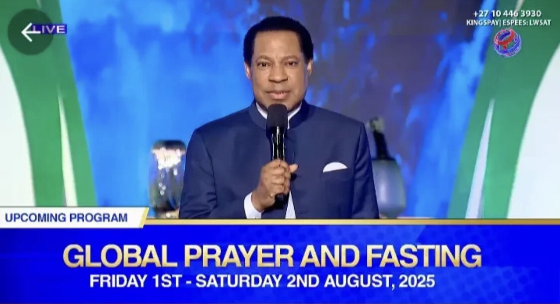 mediablastnet's tweet image. π¨ Breaking News! ππ°
π The Global Prayer and Fasting Program with Pastor Chris for August is happening next week!
π Friday, 1st & Saturday, 2nd August