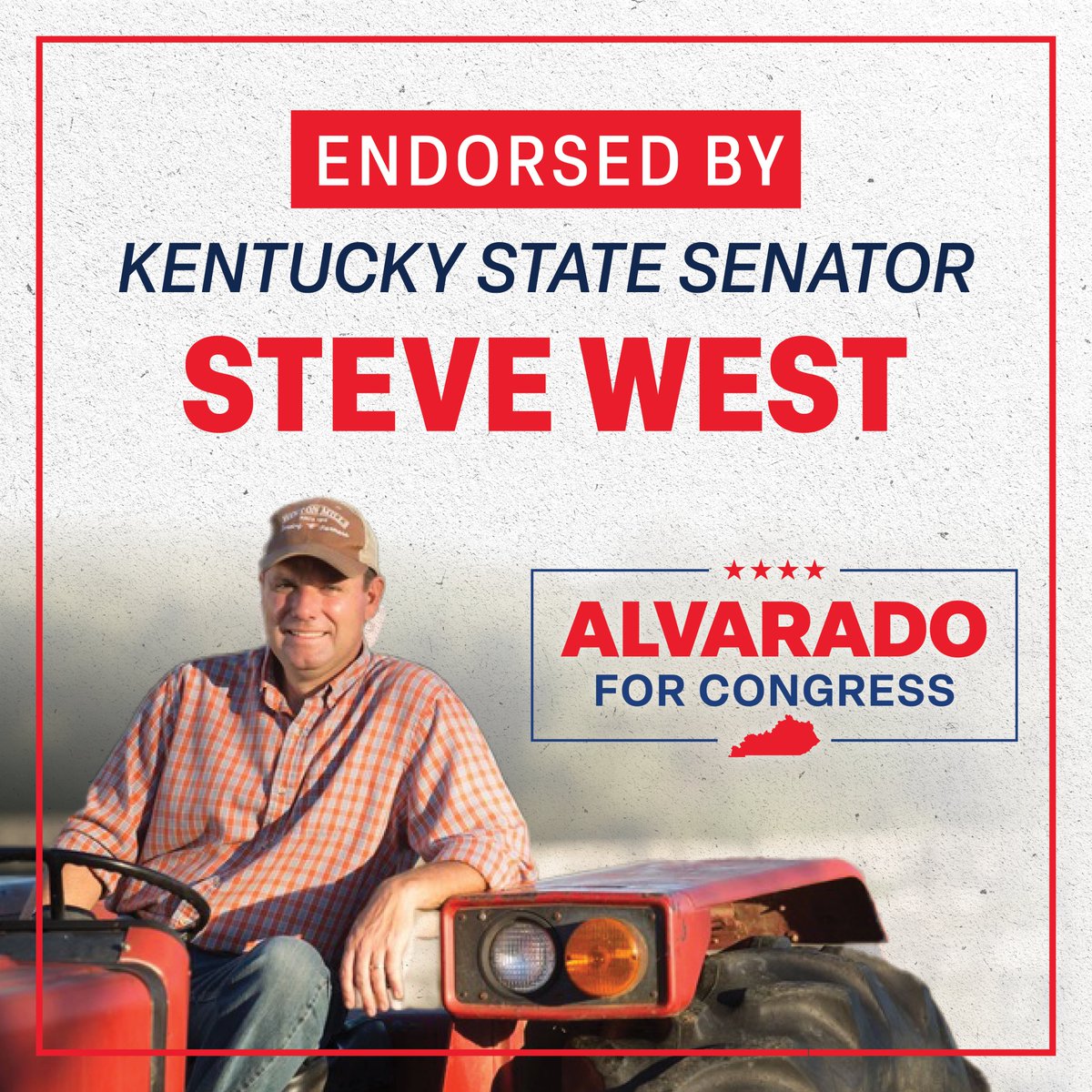 AlvaradoForKY's tweet image. “Central Kentucky needs a congressman with a proven record of delivering results and a clear commitment to helping President Trump carry out the America First agenda that voters expect. I have known Ralph Alvarado for 15 years, and during our time together in the state Senate, I…