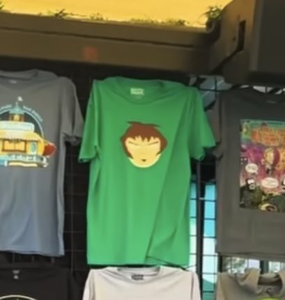 magicalevening's tweet image. need south park sixth grader leader's self-portrait shirt that's being sold at comic-con