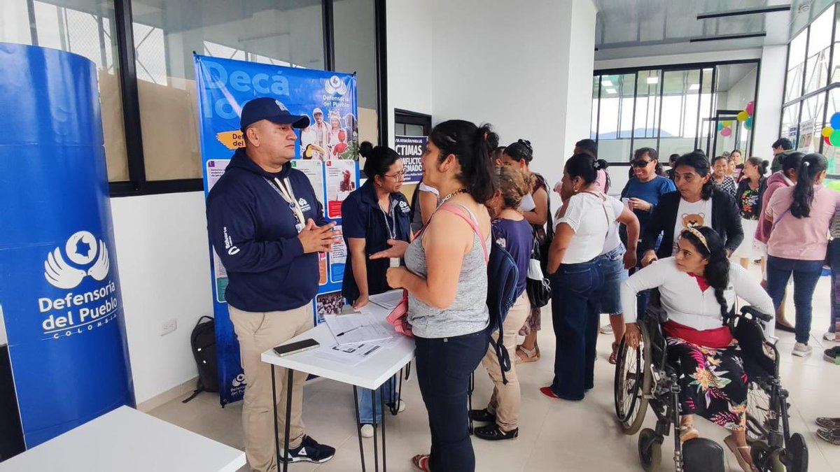 DefensoriaCol's tweet image. En Putumayo acompañamos jornada para cuidadores y cuidadoras de personas con discapacidad
En el marco de la Semana de Personas Cuidadoras participamos en la jornada de bienestar para este grupo poblacional realizada en Mocoa.
Generamos espacios de reconocimiento, autocuidado y…