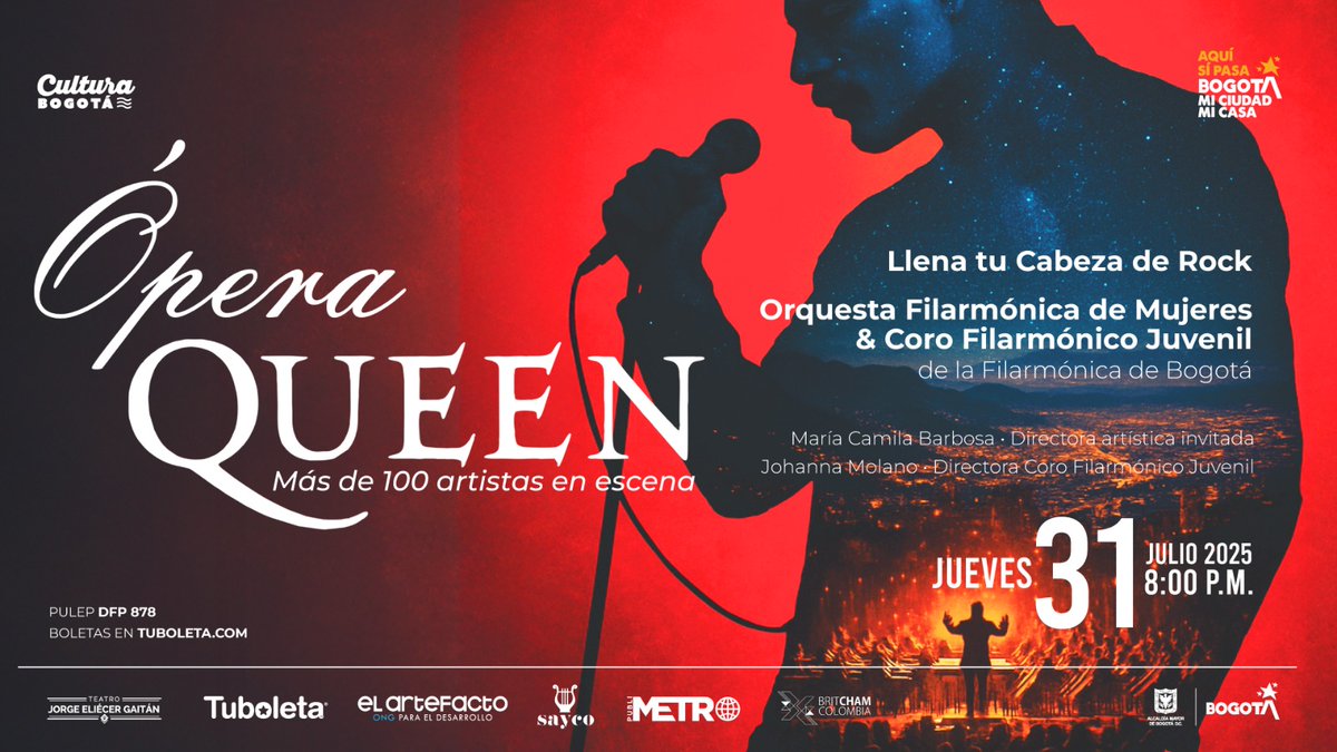 davidgarciarod's tweet image. Estos días prepárense para vivir la emoción de cinco conciertos con nuestras agrupaciones de la @filarmonibogota.
🎻 Jóvenes talentos, escenarios vibrantes y música para todos💛