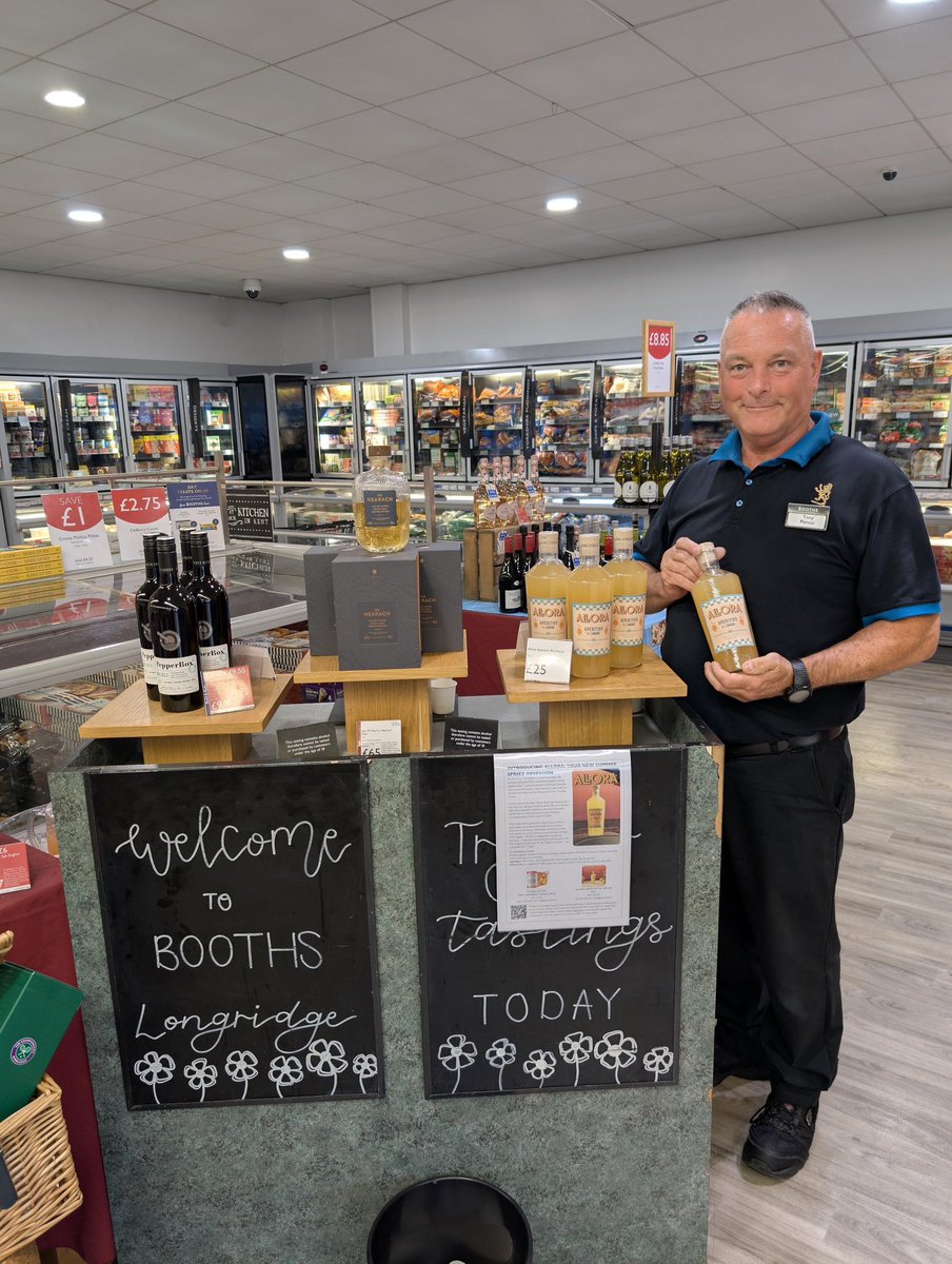 BoothsCountry's tweet image. Looking for the perfect summer tipple? Tony has some divine drinks for you to sample at Longridge today 🍹🍷
Booths operate a Think 25 policy. Please drink responsibly.