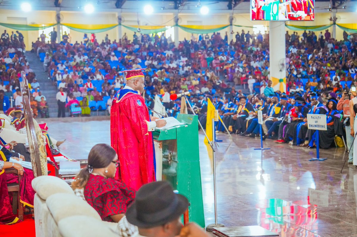 govdouyediri's tweet image. Today, I was profoundly honoured to have delivered this year’s Convocation Lecture at the unique University of Port Harcourt as part of the 50th anniversary of the great institution.

What a great occasion to mark a return to this esteemed citadel of learning, over three decades…