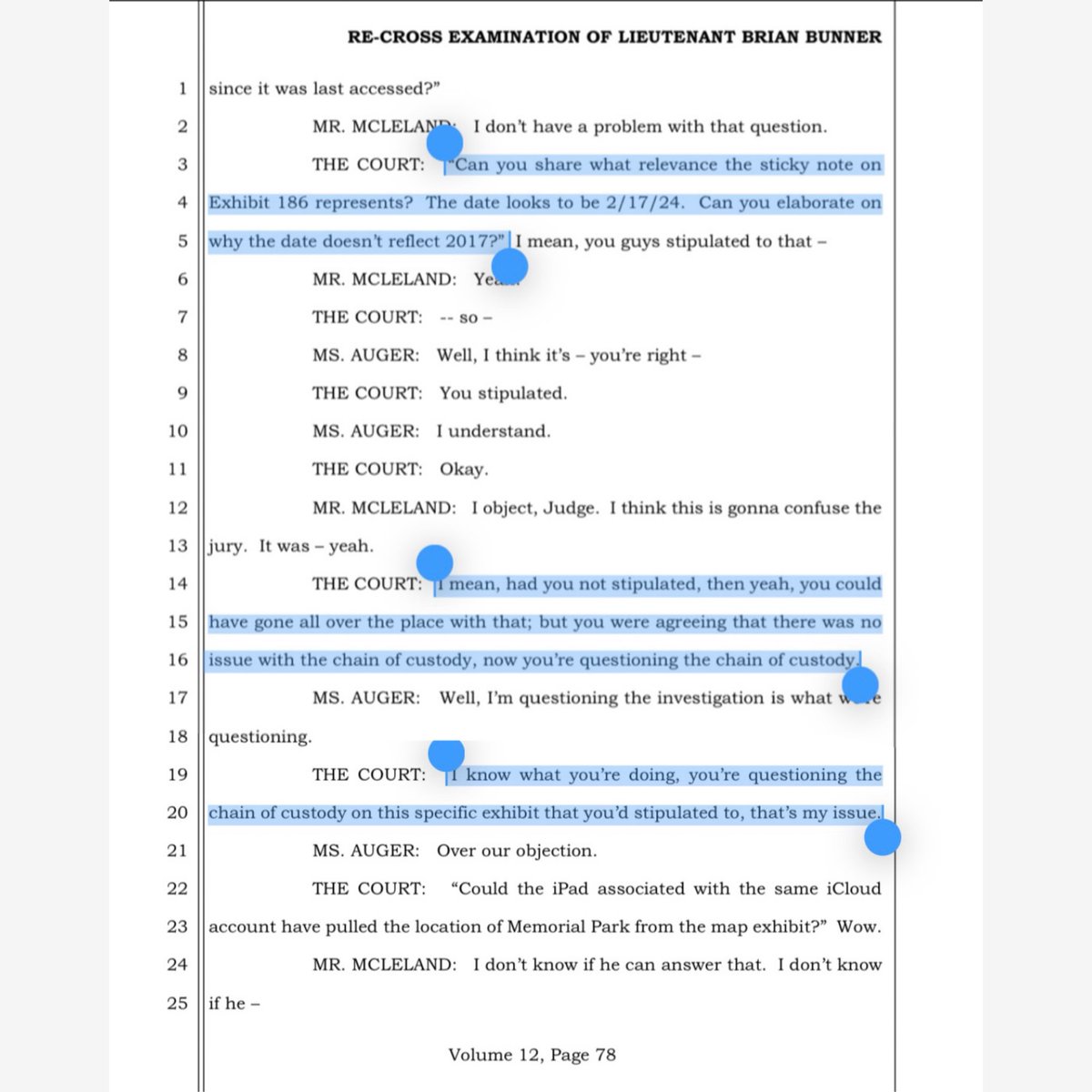 alleyesondelphi's tweet image. I thought there was at least a chance Judge Gull was just dense and didn’t grasp how much crucial data she Limine’d out of trial but nope.
Gull knew it was crucial when granting all the State’s Motions to Deprive.
Now…where TF are Buckley AND Bunner’s iPad extractions??