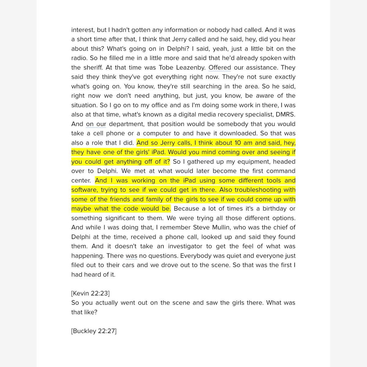 alleyesondelphi's tweet image. I thought there was at least a chance Judge Gull was just dense and didn’t grasp how much crucial data she Limine’d out of trial but nope.
Gull knew it was crucial when granting all the State’s Motions to Deprive.
Now…where TF are Buckley AND Bunner’s iPad extractions??