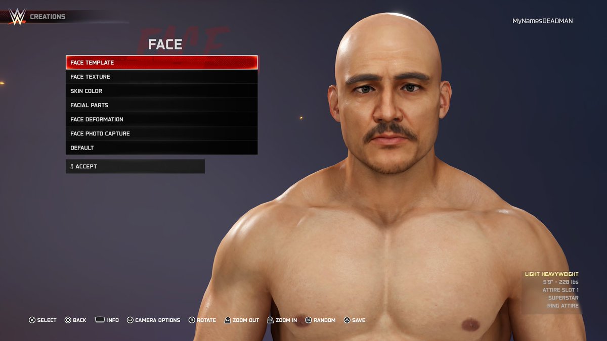 MyNamesDEADMAN's tweet image. WIP #WWE2k25 

@TheRebel426