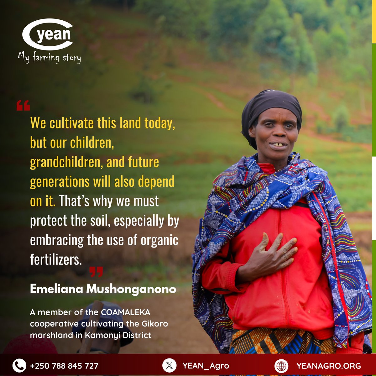 UwaseYves3's tweet image. We have to and will always have to maintain sustainable soil conservation practices.