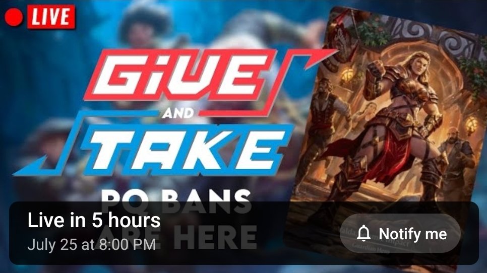 armada_dm's tweet image. Things are getting hot down here in TX, but nothing compares to the 🔥 takes we&apos;ll be dishing out tonight as Give &amp;amp; Take returns!

Join us tonight to fire off your own hot #fabtcg takes at 8 pm Central!