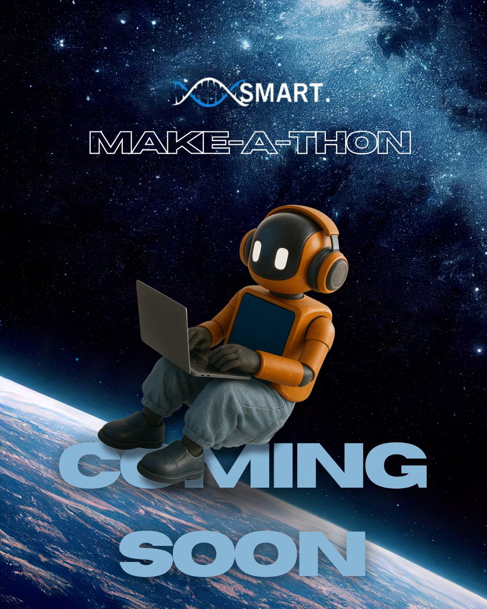 Smartmakeathon's tweet image. 🚀 Something smart is brewing beyond the stars…
💡 Get ready to build, code &amp;amp; innovate like never before!
🔜 Smart Make-A-Thon  COMING SOON
#SmartMakeAThon #Innovation #ComingSoon #Hackathon