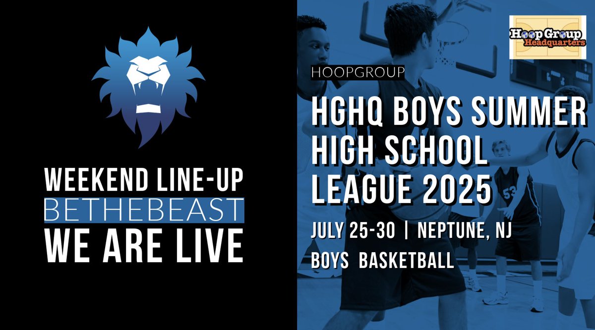 👏 We are live from New Jersey! 👏

📽️ Live Streams + 📲 On-Demand + 😎 Coaches Watching!

Visit hoopgroup.bethebeast.com/buylivestream/… for access! <a href="/HoopGroupHQ/">Hoop Group HQ</a>