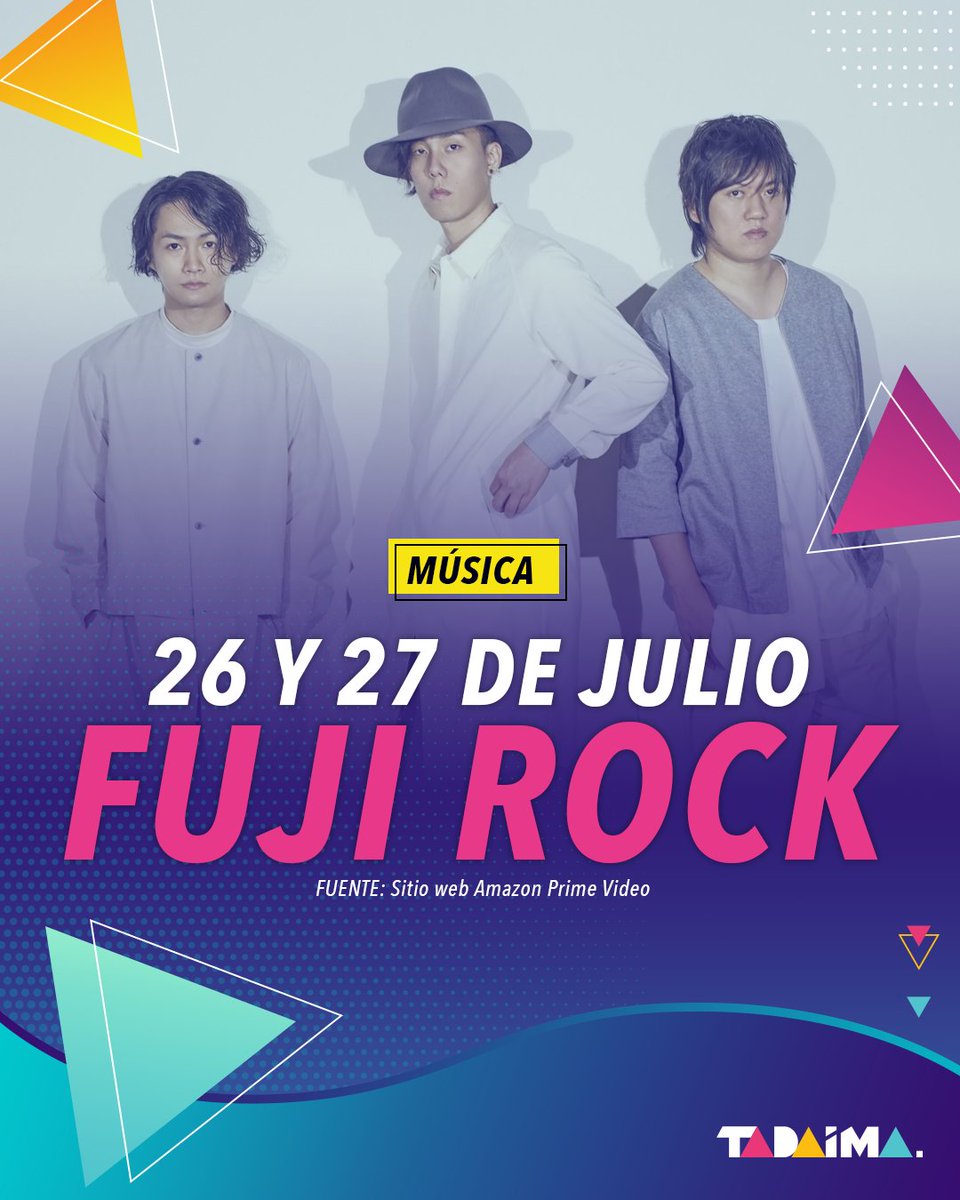 TadaimaMx's tweet image. Nos enteramos tarde y no queremos que a ti también te pase 😔
El FUJI ROCK se está transmitiendo EN VIVO desde Japón por @PrimeVideoMX. RADWIMPS, Creepy Nuts, Red Hot Chili Peppers, The Hives y más están en el line-up.