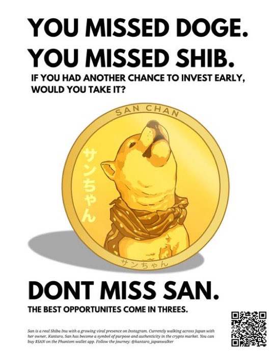 You don’t see these type’s of communities anymore 

The type to infect and spread a movement, globally 🌎

Pay attention 

Believe in $San-Thing 

San Chan