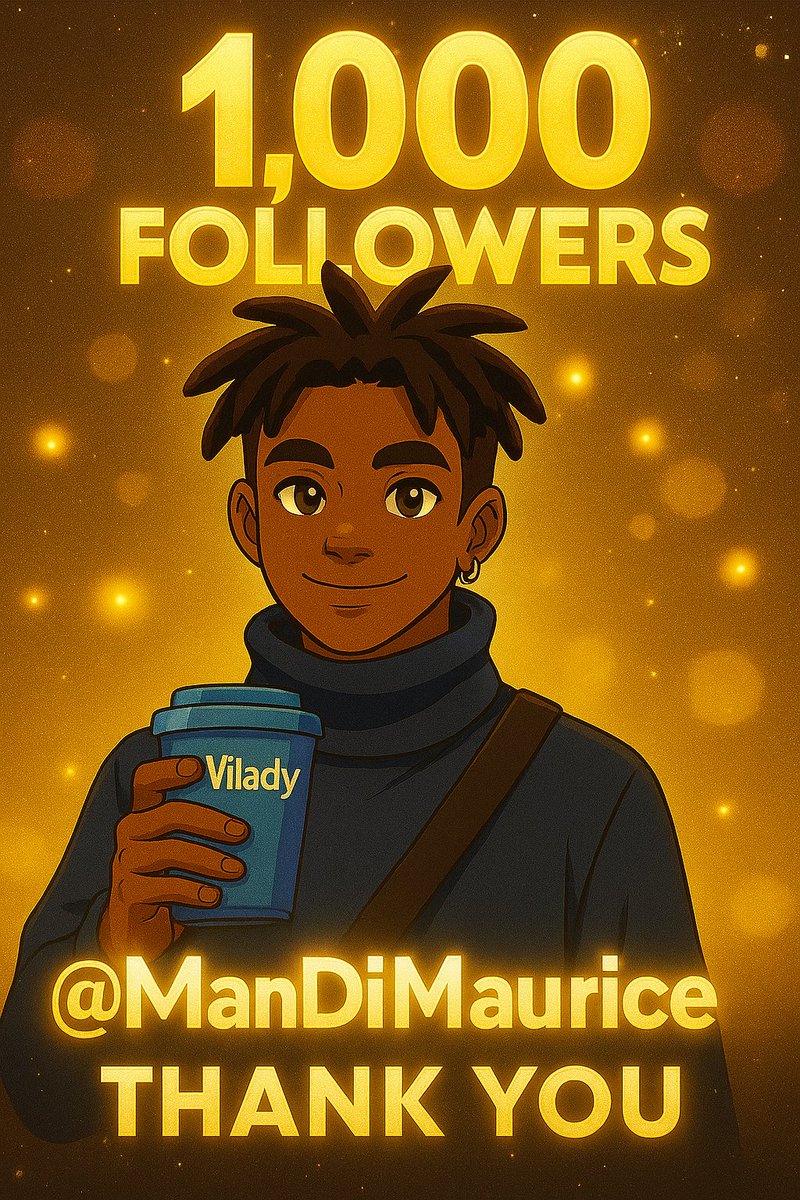 ManDiMaurice's tweet image. ✨ 1,000 Followers
I started this journey with nothing but passion, and now over 1,000 amazing souls are riding with me.
Your support means the world. Thank you for being part of my growth.
this is just the beginning.
— Eze Maurice (@ManDiMaurice)