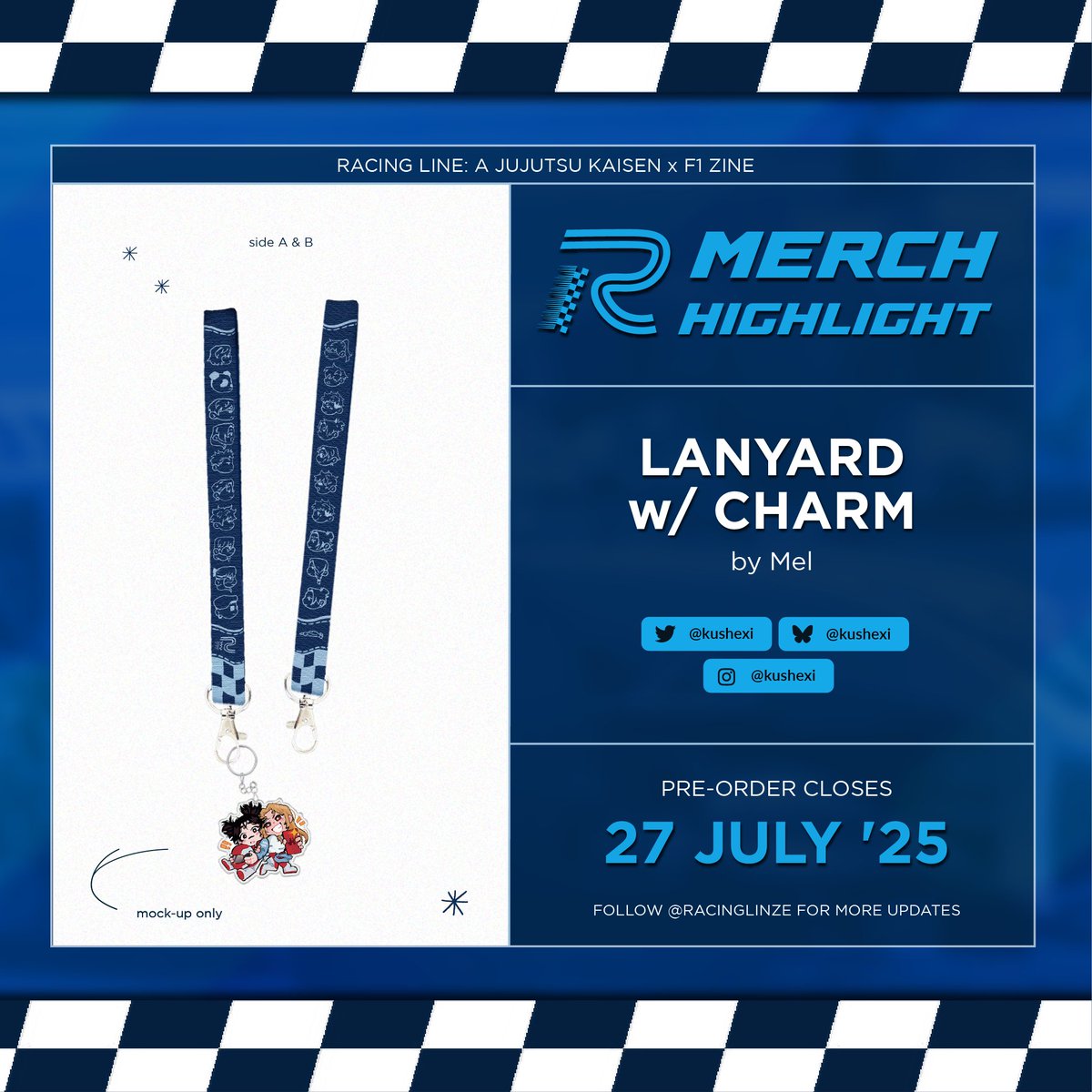 Kushexi's tweet image. I got the amazing chance to design several merch pieces for @racinglinezine as a guest artist!! Only two days left for you to snag your very own Bundle!! ๐โค๏ธ Go check it out and help us unlock more stretch goals!
All proceeds go to Care for Gaza! ๐ต๐ธ