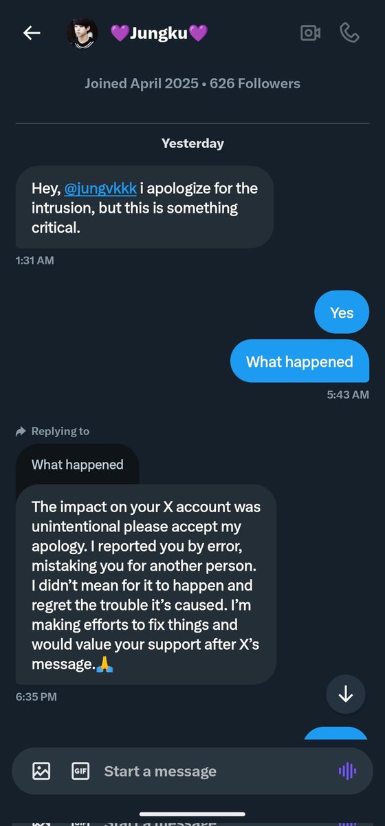 jungvkkk's tweet image. Everyone โผ๏ธ
REPORT THIS ACCOUNT!!
This person is texting armies and is pretending to be an army too and then asking to do this and that. It's a scam. Many moots of mine get the same text from this person only. Plz help in reporting this account.