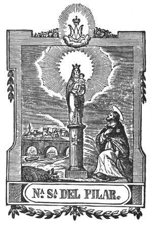 About that time Herod the king laid violent hands upon some who belonged to the Church.* He killed James the brother of John with the sword; 
- Acts 12:1-2

St. James, pray for us
Our Lady of the Pillar, pray for us.