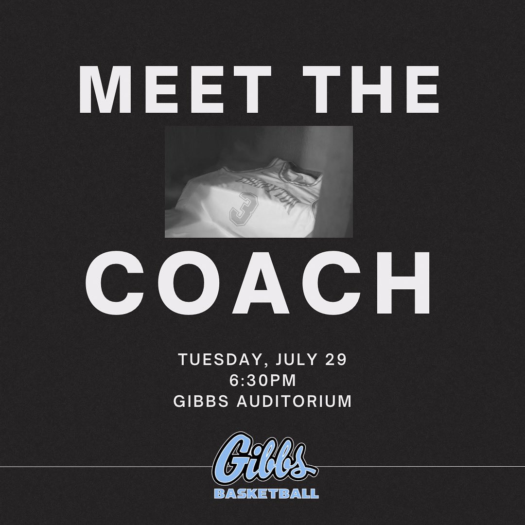 We look forward to introducing our new coach Tuesday night!
