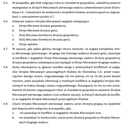 KubaSeweryn's tweet image. 👕 Jagiellonia, Widzew i stroje. Przysługa czy niekoniecznie?
Po informacji @Jagiellonia1920 zrobiło się zamieszanie z wklejaniem przez kibiców Widzewa wybranego fragmentu przepisów, zinterpretowanego we własny sposób (czyli na swoją korzyść). A jak jest naprawdę?
1. W…