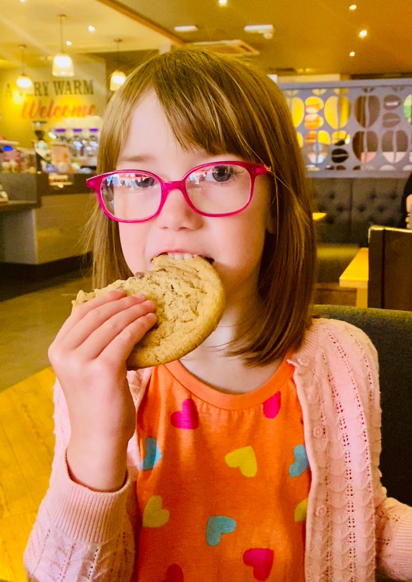 Pontyboy99's tweet image. Beatrice says the cookie tasted AWESOME. 👌 @CostaCoffee