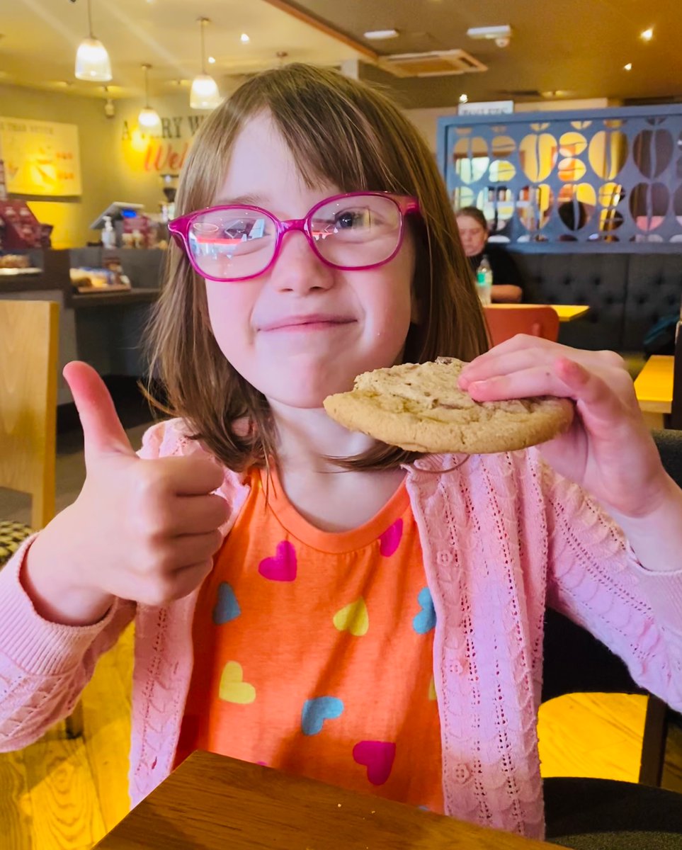 Pontyboy99's tweet image. Beatrice says the cookie tasted AWESOME. 👌 @CostaCoffee