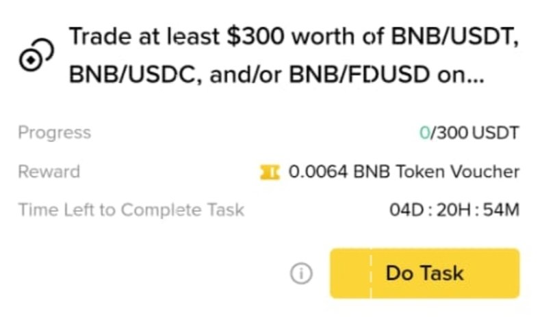 #Inestant Reward 4$ $BNB 
Check Your #Binance Reward Hub
Do 300$ Spot Volume $BNB 
Claim Your Reward 4$ $BNB 
{spot}(BNBUSDT)