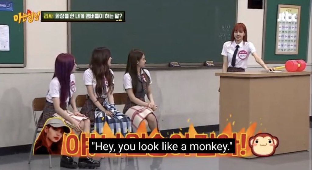 095whore's tweet image. blackpink are so weird wdym they have been calling lisa a monkey for years...
