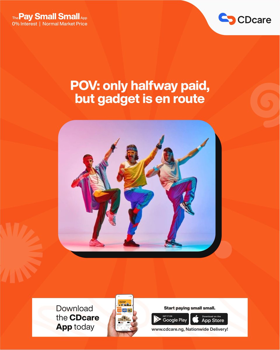 CDcareNG's tweet image. Mood when you receive the shipment email at the midpoint of your instalment.

If you haven&apos;t started, now is the time to begin.

Click the link to start today- cdcare.app/Home?referCode…

#CDcarepaysmallsmall