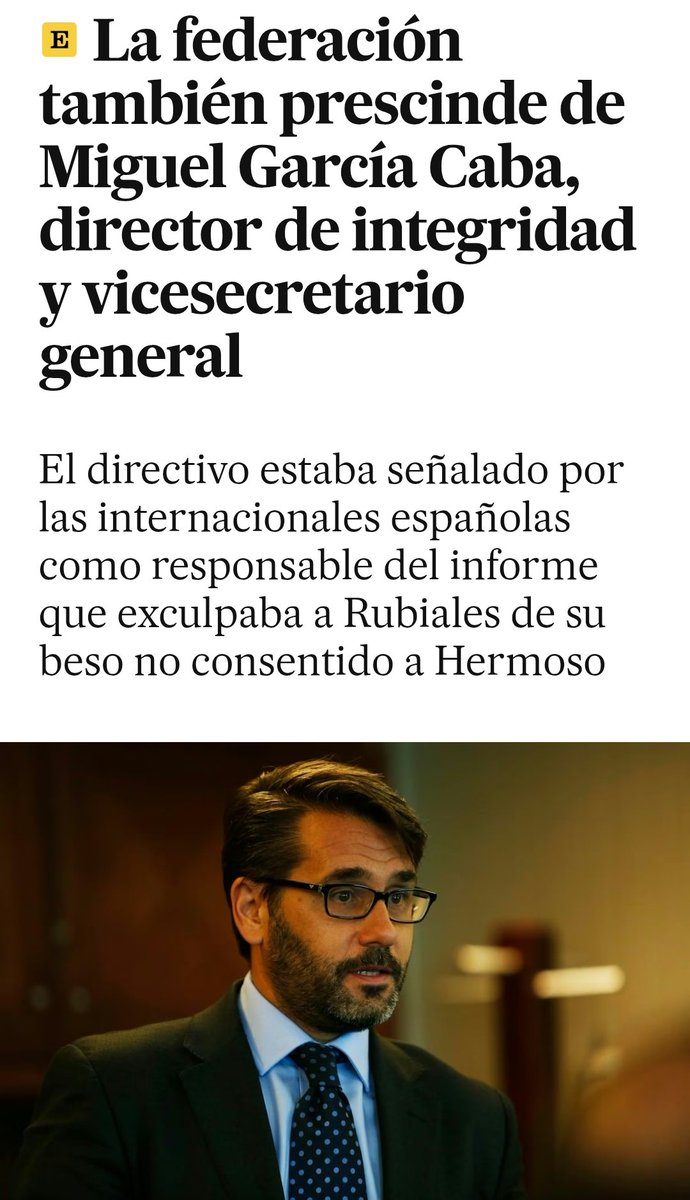 Más madera!!! Vicesecretario y director de integridad de la RFEF, destituido por el escándalo Jenni Hermoso, con grabaciones ilegales... pasó por la LFP y también en la pocilga de la Universidad Real Madrid...