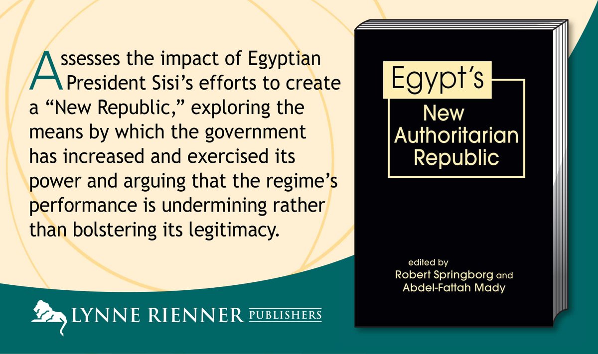 RiennerPub's tweet image. New! An overview of the authoritarian pivot of the #Sisi government in #Egypt . . .