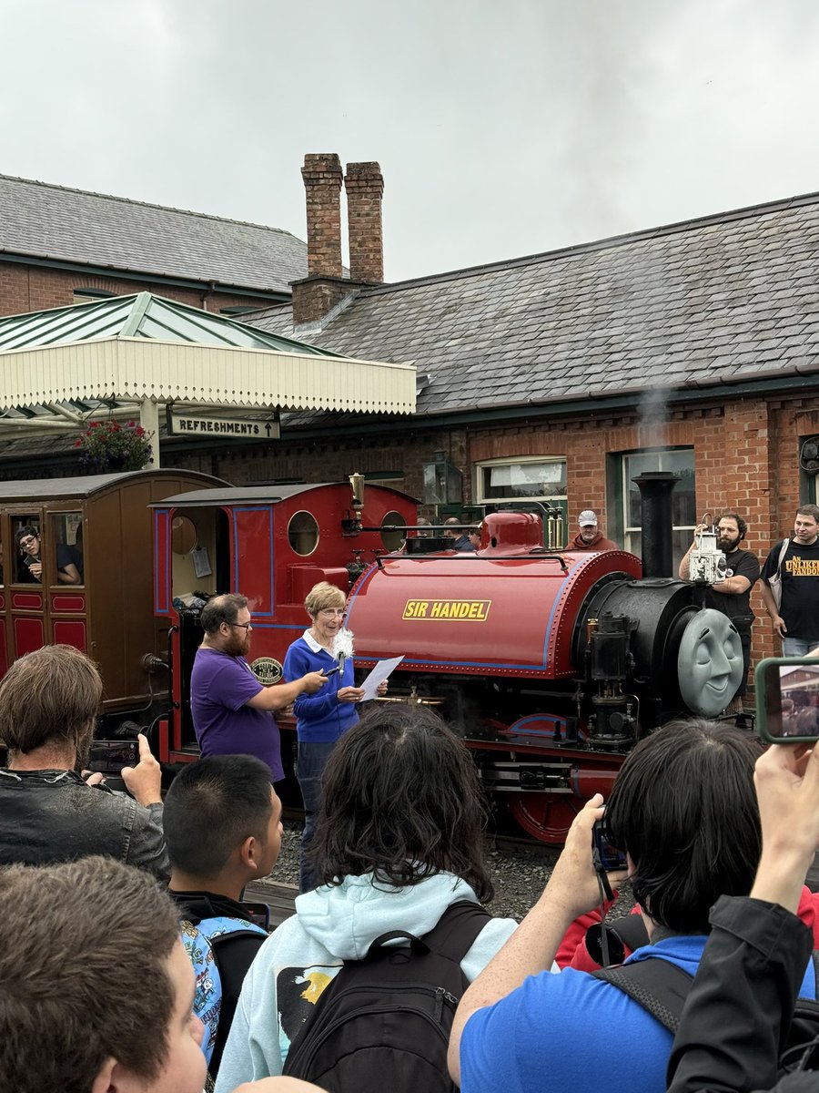 Mike Evans 🏳️🌈🎨🎬 (@aardmanmike) on Twitter photo One week ago already since the Rev.W.Awdry’s daughter, Veronica Chambers, read a very warm and moving speech at the <a href="/TalyllynRailway/">Talyllyn Railway</a> to open the #AwdryExtravaganza “Some people don’t see the importance of little railways. But I think we all know better!” 🥲 One week ago already since the Rev.W.Awdry’s daughter, Veronica Chambers, read a very warm and moving speech at the <a href="/TalyllynRailway/">Talyllyn Railway</a> to open the #AwdryExtravaganza “Some people don’t see the importance of little railways. But I think we all know better!” 🥲