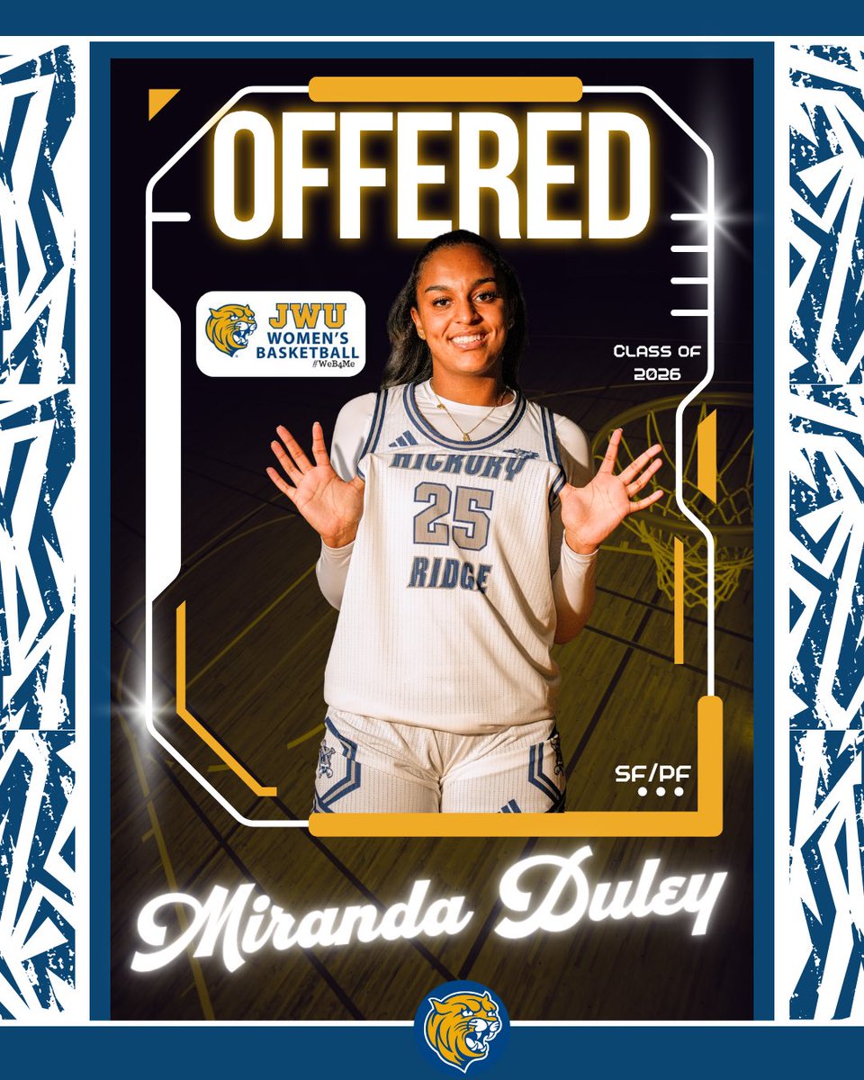 Miranda Duley (@miranda_duley) on Twitter photo Blessed to receive an offer from <a href="/JWU_WBB/">JWU Women’s Basketball</a>! Thank you Coach <a href="/CoachLexHamp/">Alexius Hampton</a> for the amazing call and honor! Blessed to receive an offer from <a href="/JWU_WBB/">JWU Women’s Basketball</a>! Thank you Coach <a href="/CoachLexHamp/">Alexius Hampton</a> for the amazing call and honor!