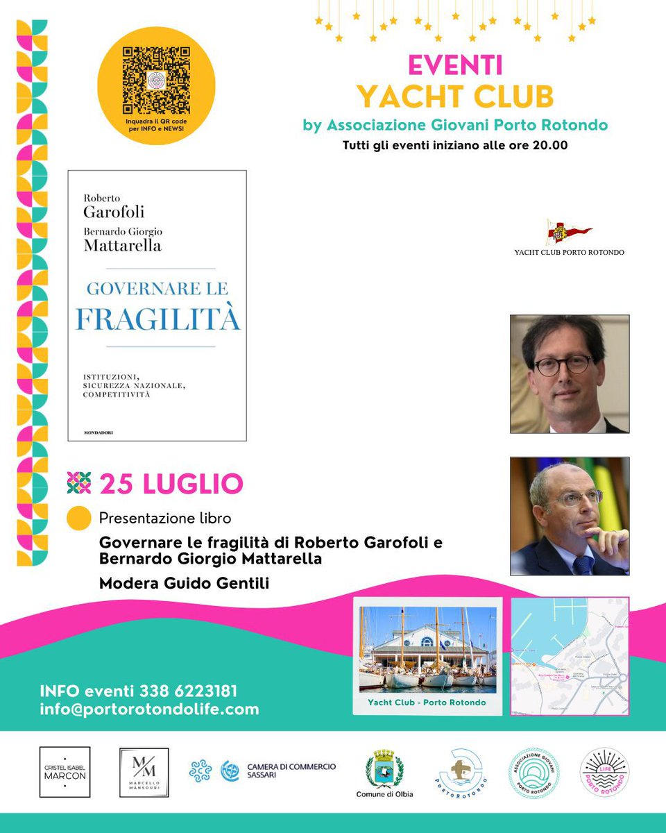 Amedeo Bianchi (@bianchi_amedeo) on Twitter photo Allo Yacht Club di Portorotondo la presentazione del libro "Governare le fragilità" con gli autori <a href="/ROBERTOGAROFOLI/">ROBERTO GAROFOLIN</a> e Bernardo Mattarella #portorotondo Allo Yacht Club di Portorotondo la presentazione del libro "Governare le fragilità" con gli autori <a href="/ROBERTOGAROFOLI/">ROBERTO GAROFOLIN</a> e Bernardo Mattarella #portorotondo