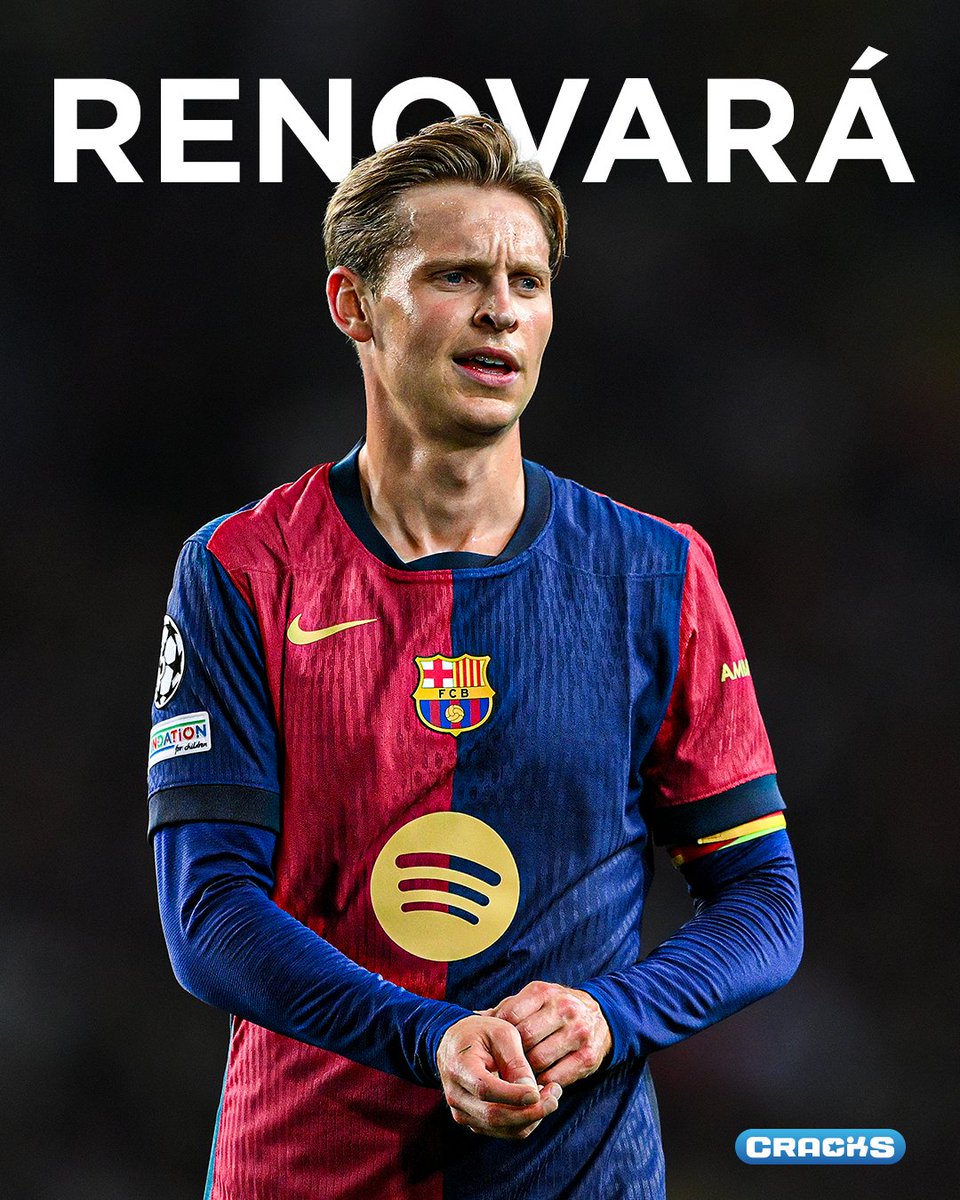 cracks_oficial's tweet image. SERÁ EL SIGUIENTE ✍️
De acuerdo a Javi Miguel, Frenkie de Jong será el próximo en renovar con el Barcelona.
Ya lo hizo Jules... ahora de Jong 🔜