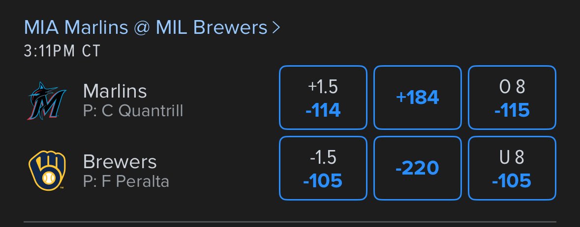 A11Bets's tweet image. EARLY MLB LOCK ⚾️🔐
Starting The Day With a BANG! 🔥
USE LINK BELOW TO GET THE PLAY ✅
dubclub.win/r/p/pri-czeey/…