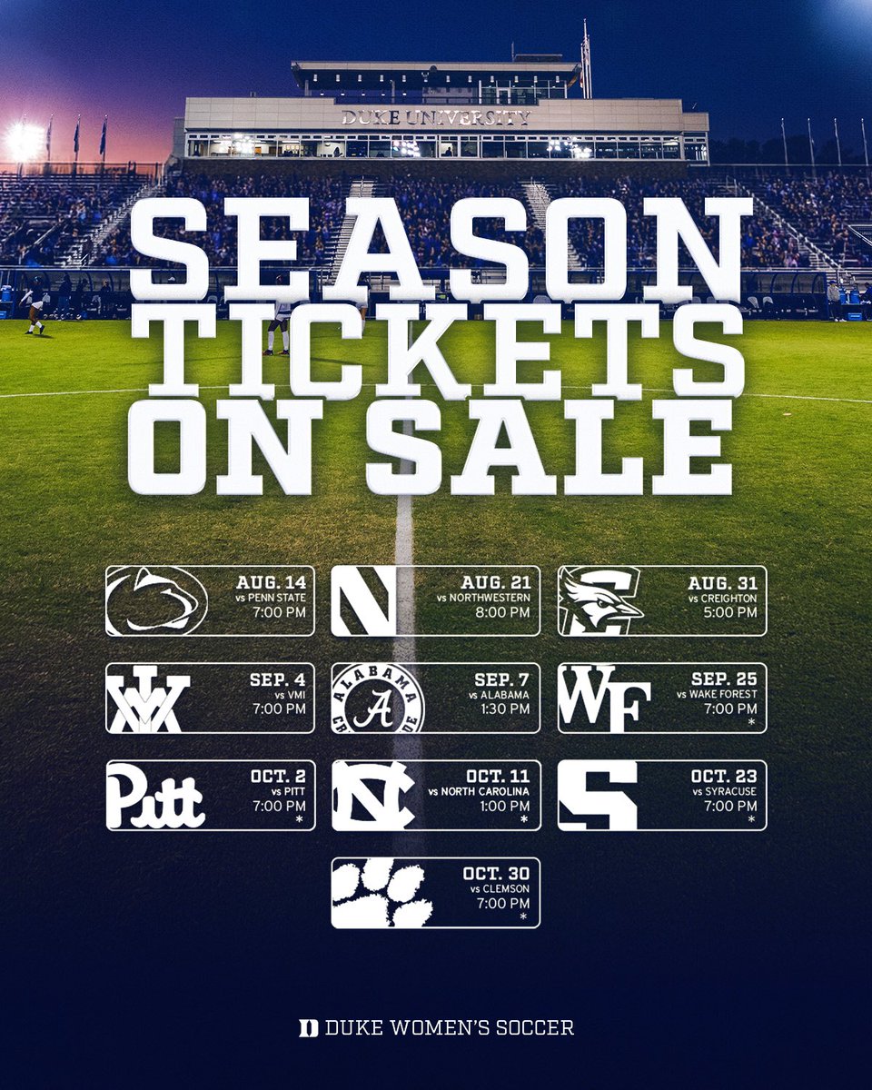 DukeWSOC's tweet image. Getting Close ⚡️

Grab your season tickets for just $55! 

🎟️ goduke.us/4dEV0dO