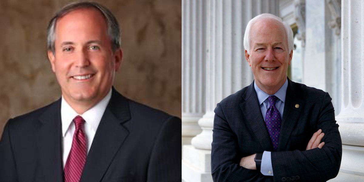 According to polls Cornyn looks like he's getting shown the door, and Paxton is going to be the Jr Senator of Texas ... good times